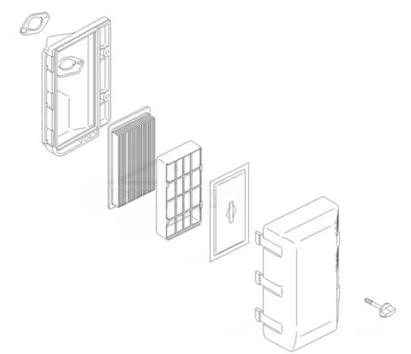 Briggs & Stratton Luftfilter komplett - 712454 - Luftfilter